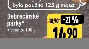 Debrecínské párky