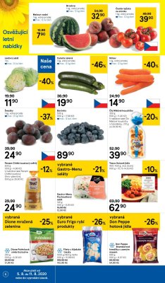 akční leták Tesco 5.8.2020-11.8.2020
