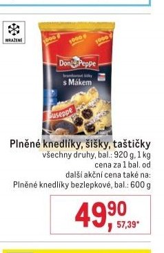 Plněné knedlíky, šišky, taštičky