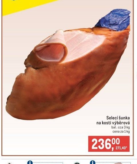 Selečí šunka na kosti výběrová