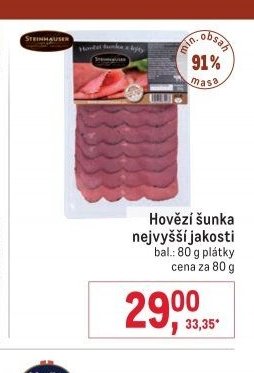 Hovězí šunka nejvyšší jakosti