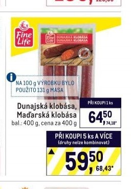 Dunajská klobása, Maďarská klobása