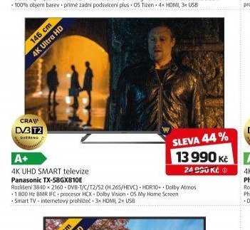 4K UHD SMART televize Panasonic TX-58GX810E