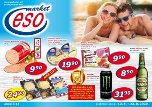 akční leták ESO MARKET 12.8.2020-23.8.2020