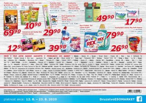 akční leták ESO MARKET 12.8.2020-23.8.2020