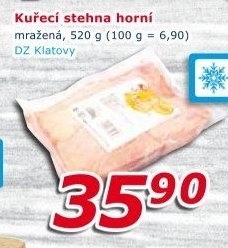 Kuřecí stehna mražená DZ Klatovy