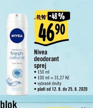 Nivea deodorant sprej