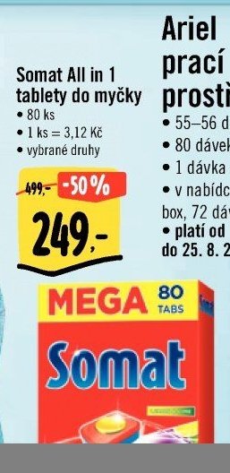Somat All in 1 tablety do myčky