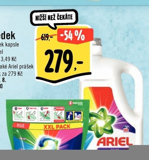 Ariel prací prostředek