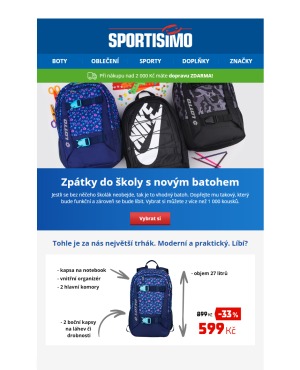 akční leták Sportisimo 11.8.2020-16.8.2020