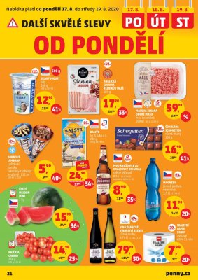 akční leták Penny Market 13.8.2020-19.8.2020