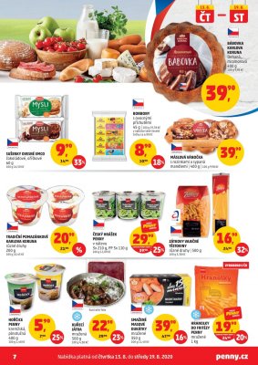akční leták Penny Market 13.8.2020-19.8.2020