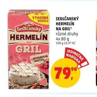Sedlčanský Hermelín na gril