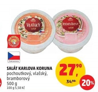 SALÁT KARLOVA KORUNA pochoutkový, vlašský, bramborový 500 g