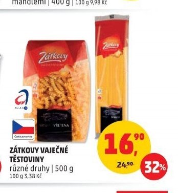 Zátkovy vaječné těstoviny