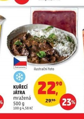 Kuřecí játra mražená