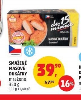 Smažené masové dukátky