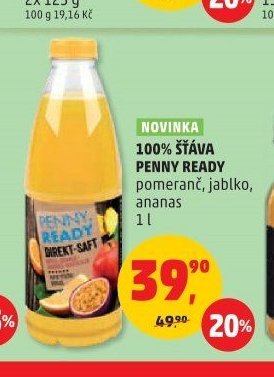 100% šťáva Penny Ready