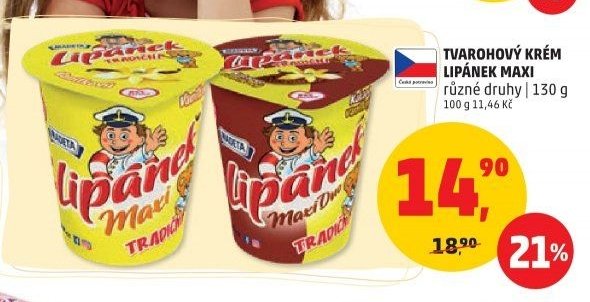 TVAROHOVÝ KRÉM LIPÁNEK MAXI