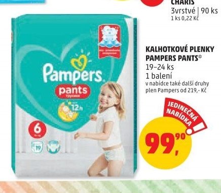 KALHOTKOVÉ PLENKY PAMPERS PANTS