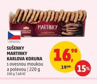 Sušenky Martinky Karlova Koruna