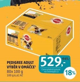 PEDIGREE ADULT VÝBĚR V OMÁČCE