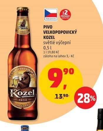 PIVO VELKOPOPOVICKÝ KOZEL