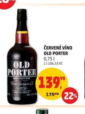 ČERVENÉ VÍNO OLD PORTER