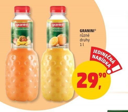 Granini různé druhy 1 l