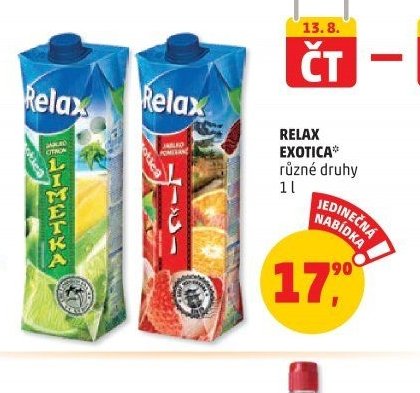 Relax Exotica různé druhy 1 l