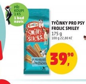 TYČINKY PRO PSY FROLIC SMILEY