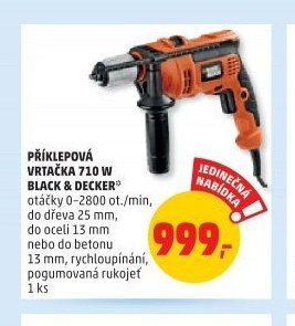 PŘÍKLEPOVÁ VRTAČKA 710 W BLACK & DECKER