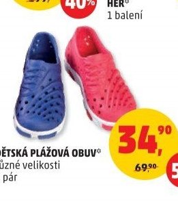 Dětská plážová obuv