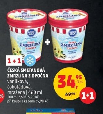 Česká smetanová zmrzlina z Opočna