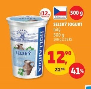 SELSKÝ JOGURT bílý 500 g