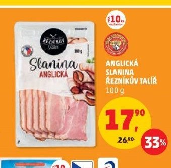 ANGLICKÁ SLANINA ŘEZNÍKŮV TALÍŘ 100 g
