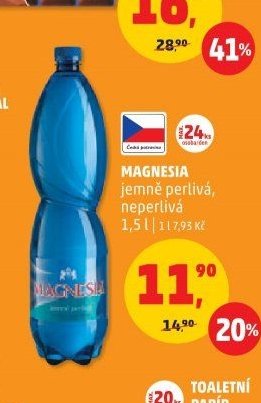 MAGNESIA jemně perlivá, neperlivá 1,5 l