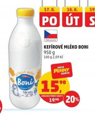 KEFÍROVÉ MLÉKO BONI