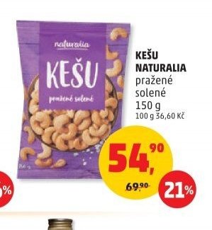 KEŠU NATURALIA pražené solené 150 g