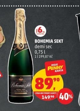 BOHEMIA SEKT demi sec 0,75 l