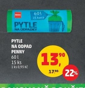 PYTLE NA ODPAD PENNY 60 l