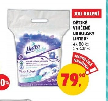 DĚTSKÉ VLHČENÉ UBROUSKY LINTEO