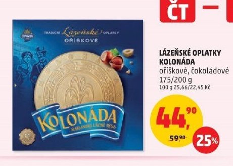 Lázeňské oplatky Kolonáda