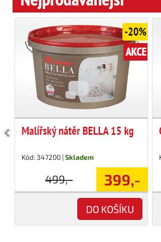 Malířský nátěr BELLA 15 kg - UNI HOBBY akcniletaky.com