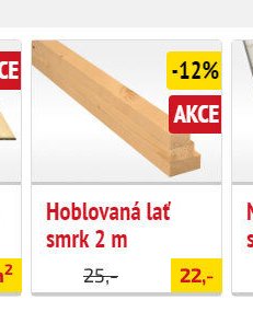 Hoblovaná lať smrk 2 m - UNI HOBBY akcniletaky.com