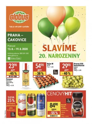 akční leták Globus 13.8.2020-19.8.2020