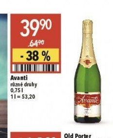 Avanti různé druhy 0,75 l