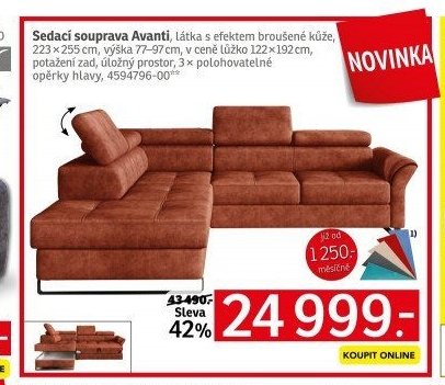 Sedací souprava Avanti - ASKO akcniletaky.com
