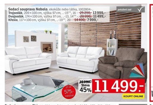 Sedací souprava Nebolo - ASKO akcniletaky.com