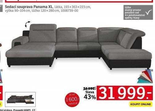Sedací souprava Panama XL - ASKO akcniletaky.com